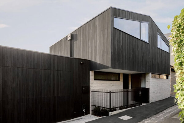 Black charred cladding in Equisol