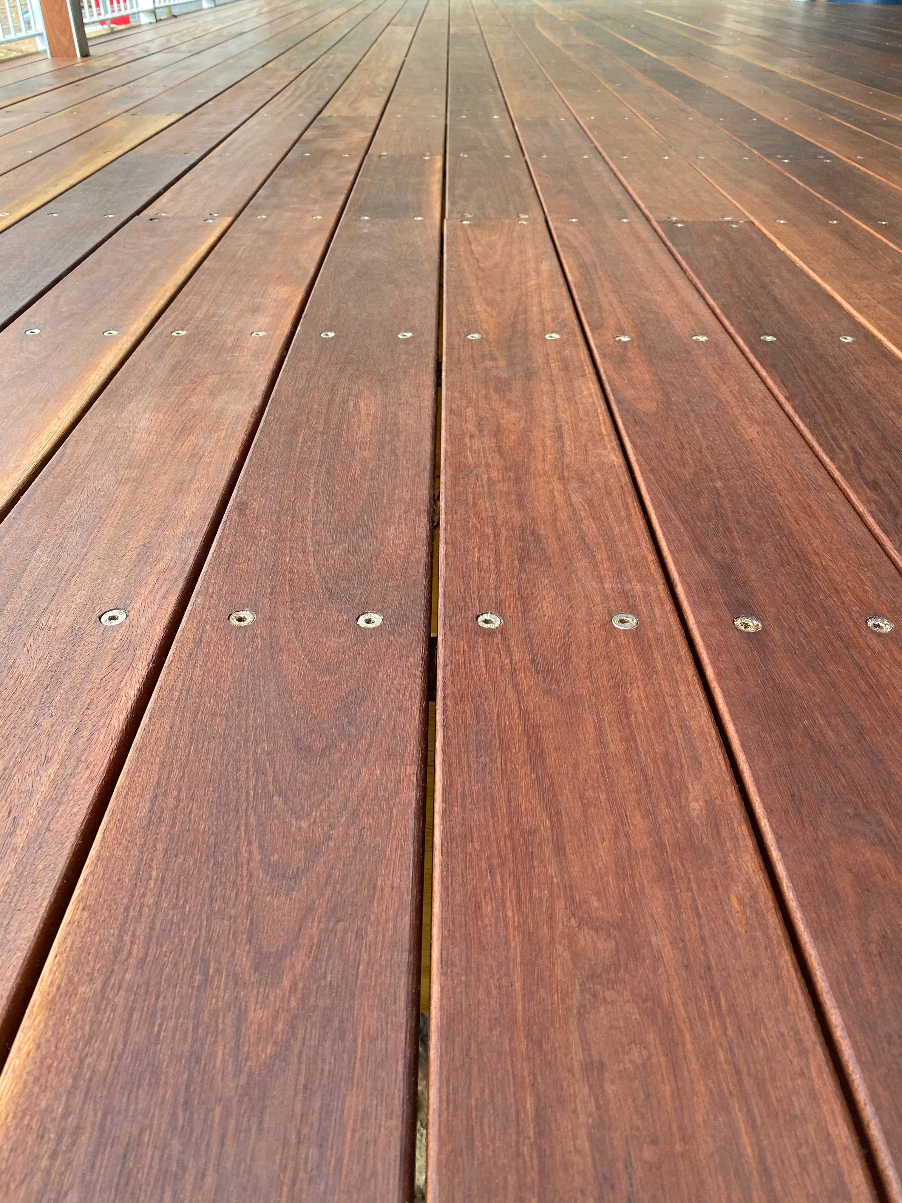 Ironbark Timber deck with Equisol penetrating oil results in stunning finish