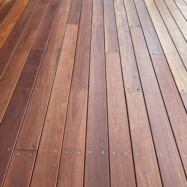 Ironbark deck with Equisol Pro E365 penetrating timber oil and Red Brown Colour Tone