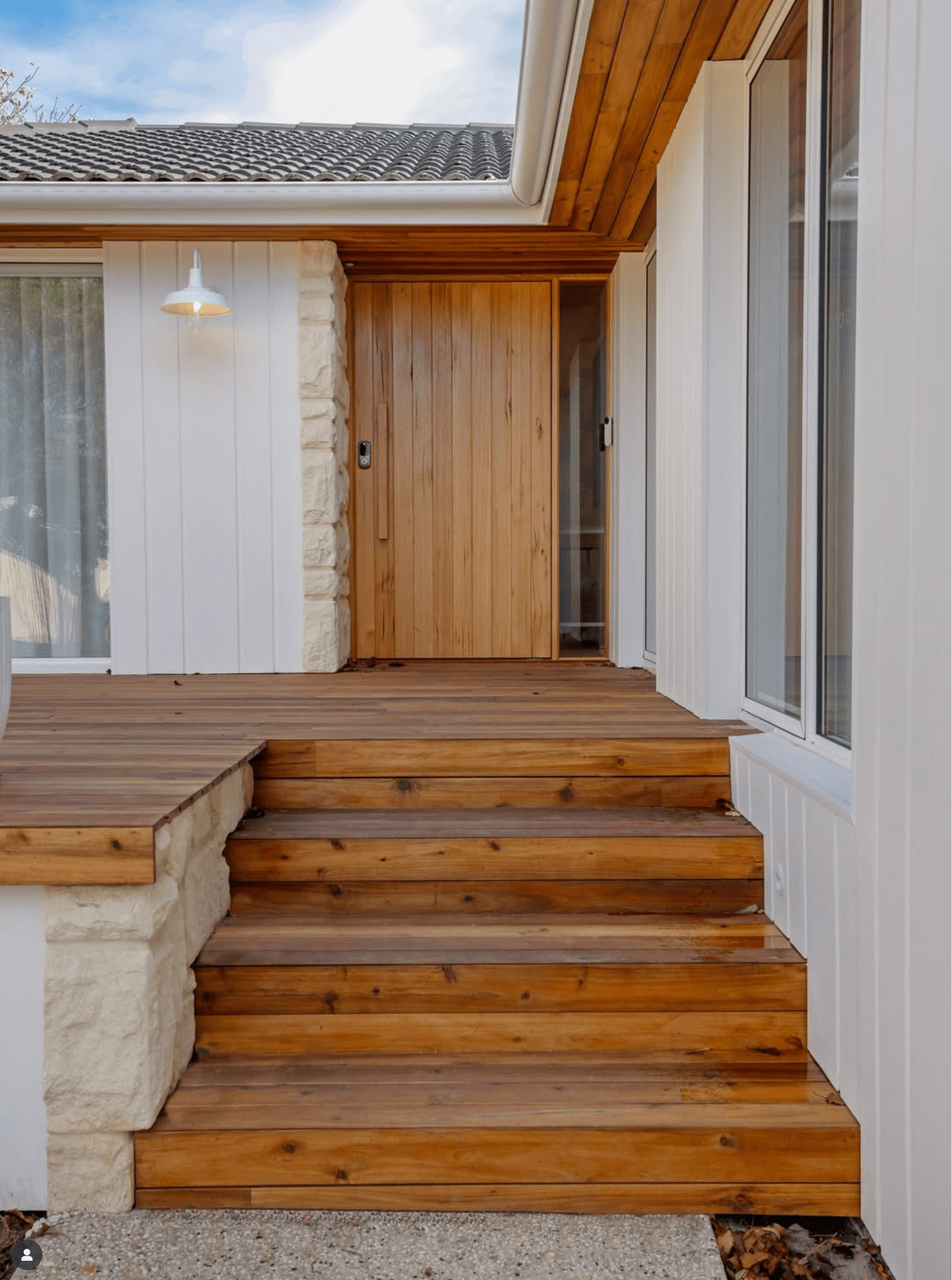Front door and decking treated with Equisol range of products.